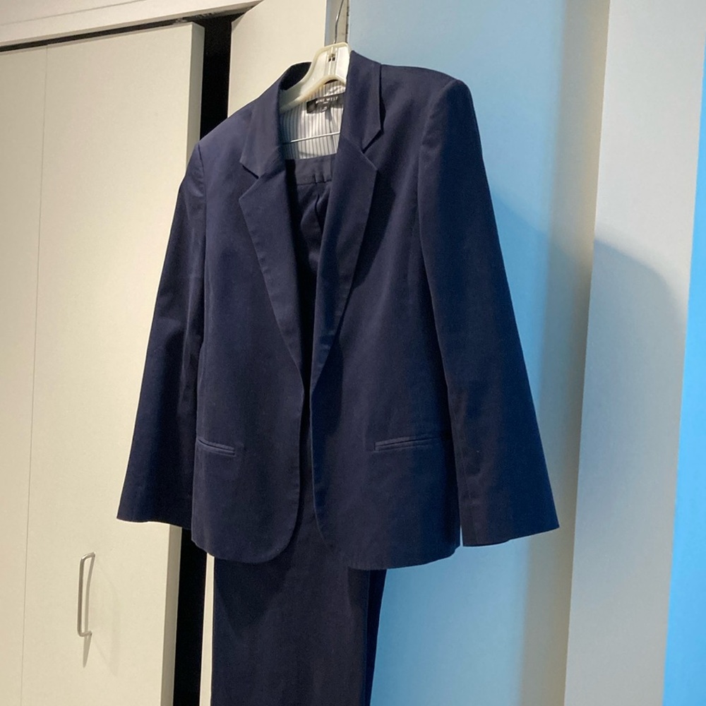 Nine West Navy Blue Pantsuit
